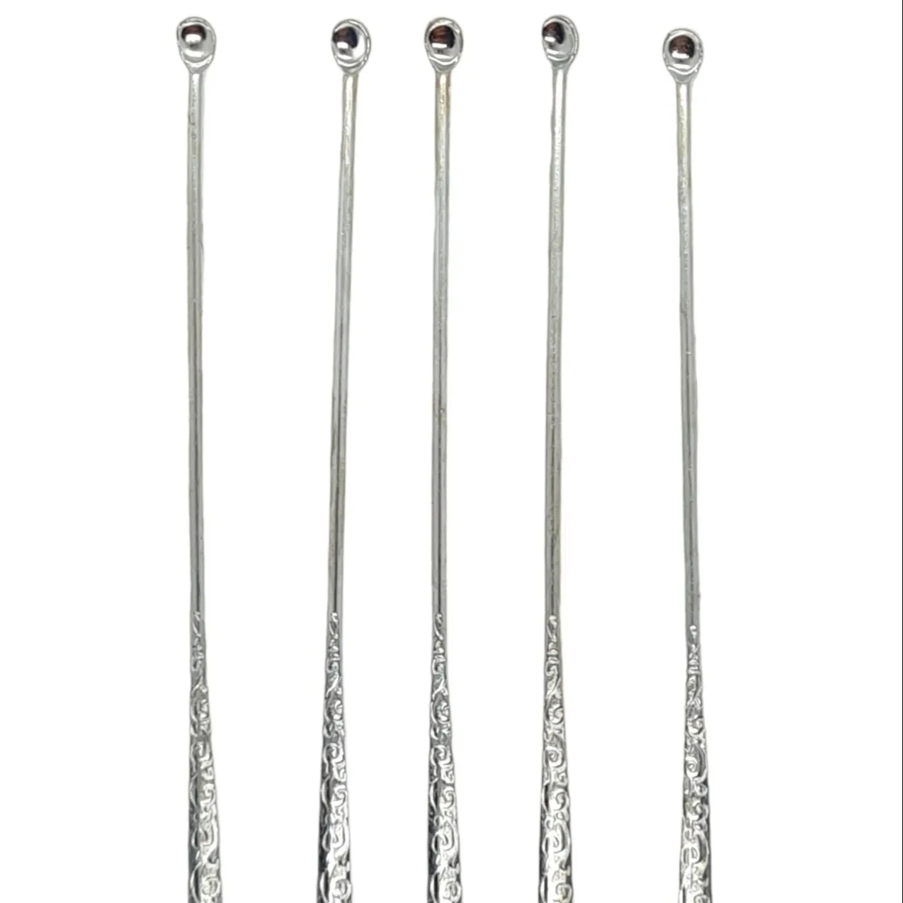 Premium Product The Thai Silver Color Pattern Ear Cleaner Spoon Style Other Personal Care Products From Handmade 12 Pcs