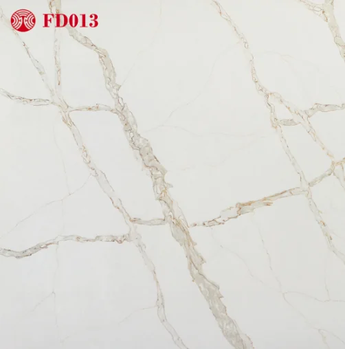 Golden Manila Calacatta Quartz High-End Interiors Popular Choice Kitchen Countertops Vanity Tops Table Tops Various Decorative