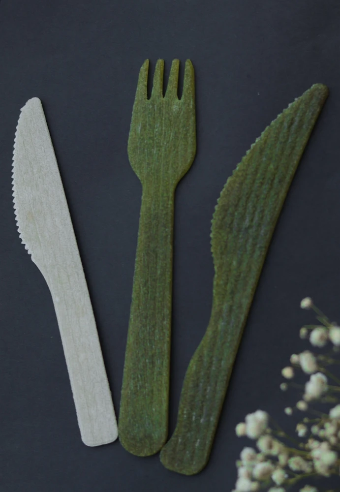 Rice Knife And Rice Fork Rice Spoon 100% Natural Eco-friendly Cutlery set Edible And Biodegradable High Quality From Vietnam