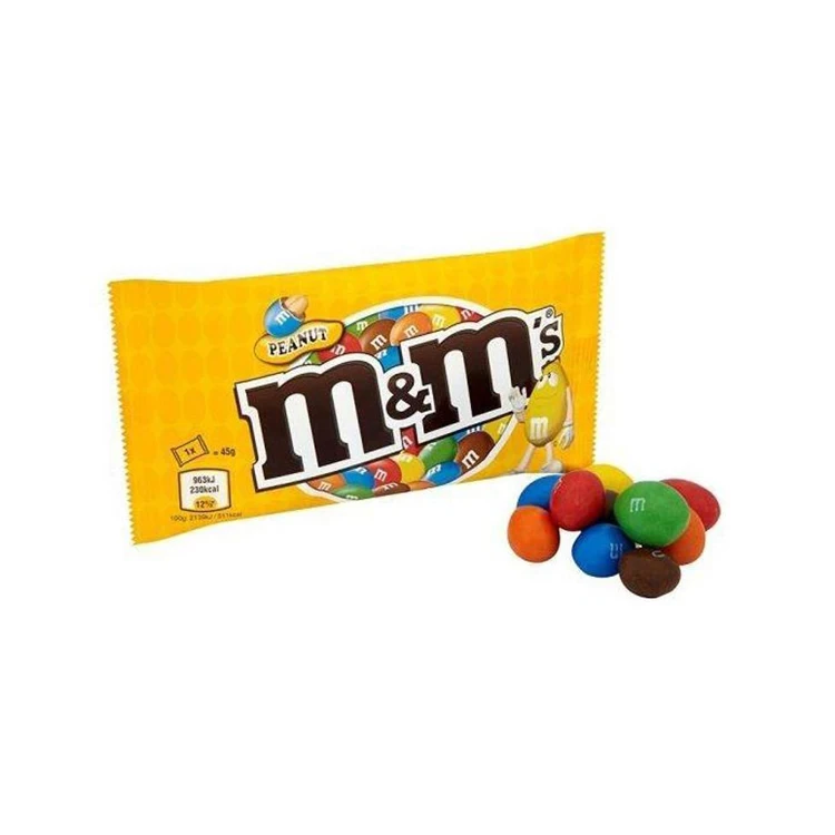 M&Ms Choco Candies Milk Chocolate Beans 30.6g Peanut Chocolate Beans