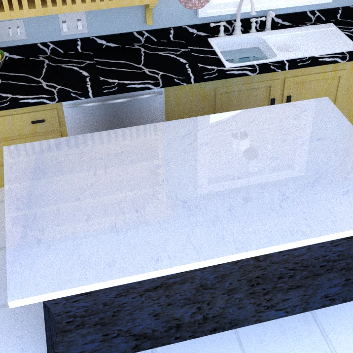 Classic Drift White with Grey Misty Vein ,Blur quartz for any desk surface or interior wall