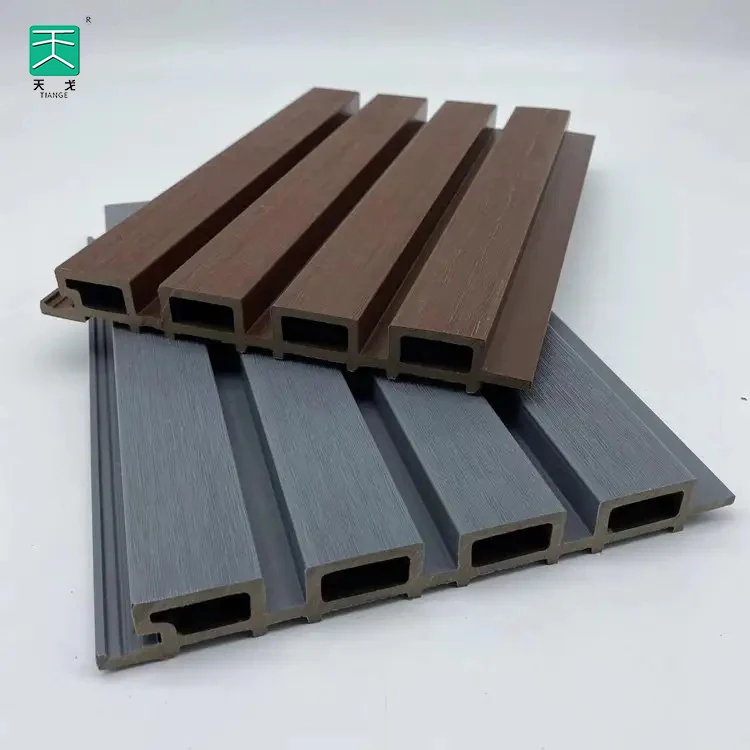 TianGe Eco-Friendly Indoor Grilles Fluted Wpc Pvc Wall Panel Ceilings European Wpc Outdoor Wall Panel