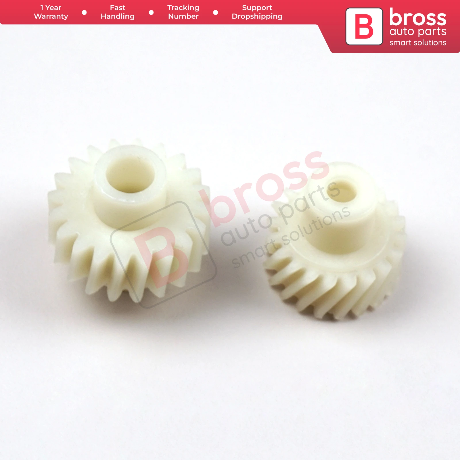 BGE705 Seat Adjuster Motor Repair Two Plastic Gear Set for Tahoe Yukon 2007-2014 Bross Auto Parts Made In Turkey