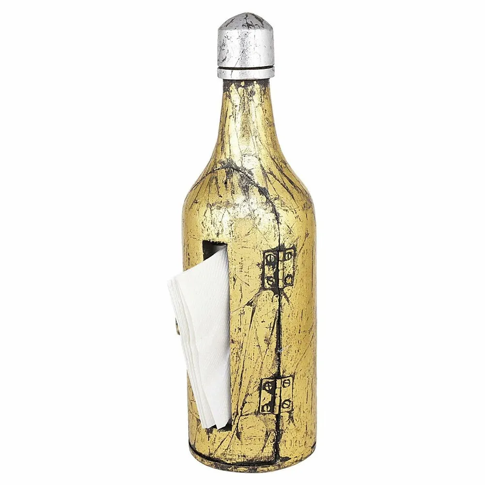 Wooden Bottle Shaped Napkin Paper Holder Kitchen Storage Tissue Dispenser | Kitchen Napkin Holder and kitchen accessories