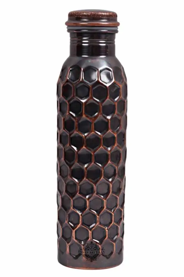 Copper Shiny Polished With Lacquer Bottle Copper Metal Luxury Standard Fancy Bottle For Home Tableware Accessories At Low Price