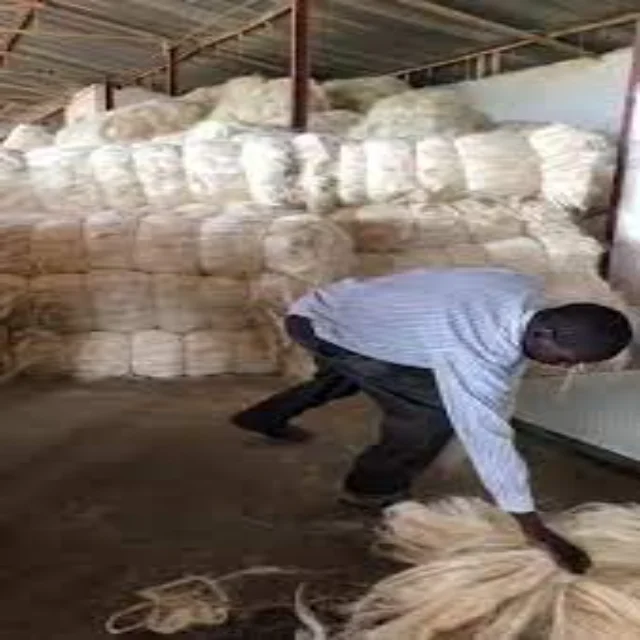 African UG Sisal Fiber Cream White 100kgs/bale