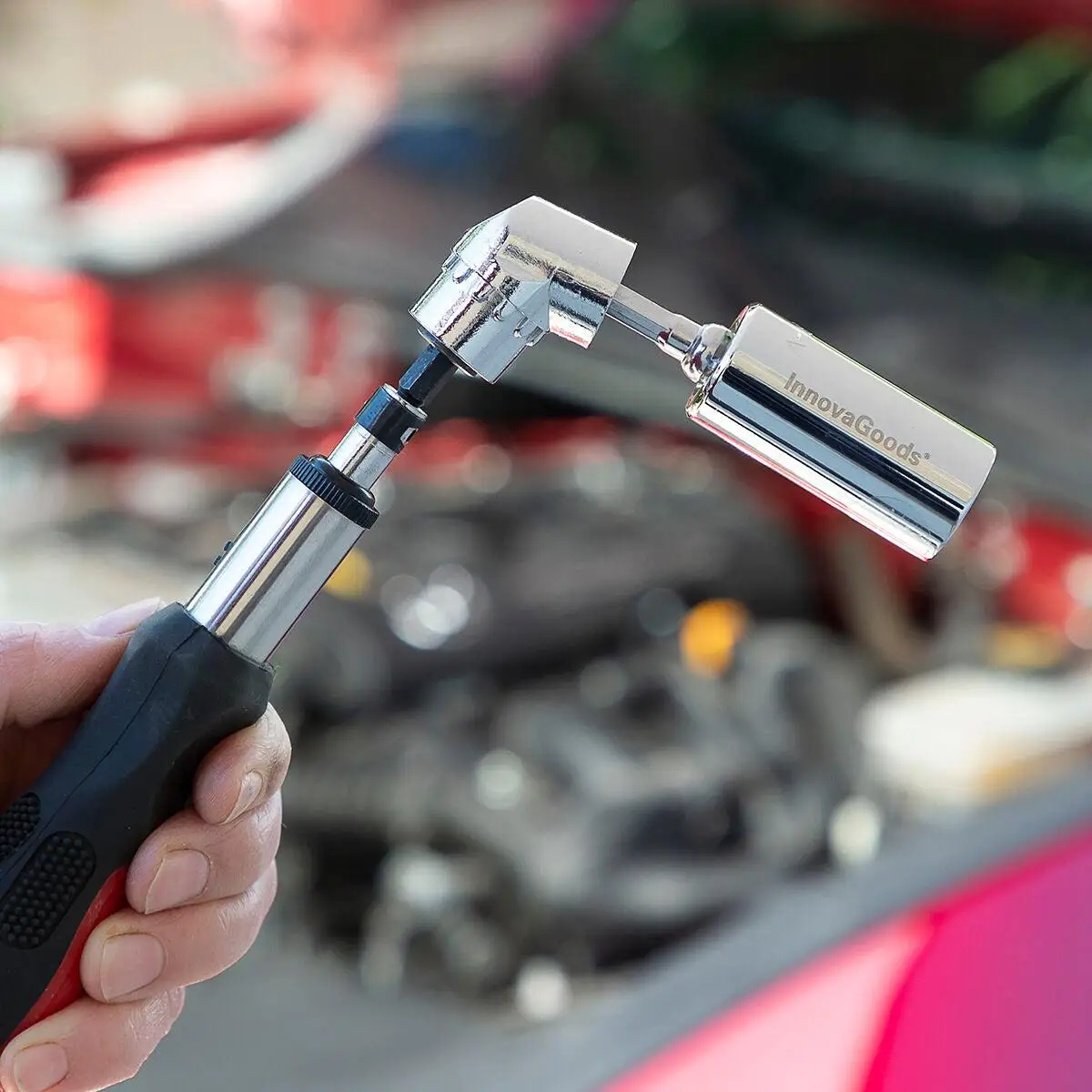 InnovaGoods Universal Socket Wrench with Uniscrew Accessories