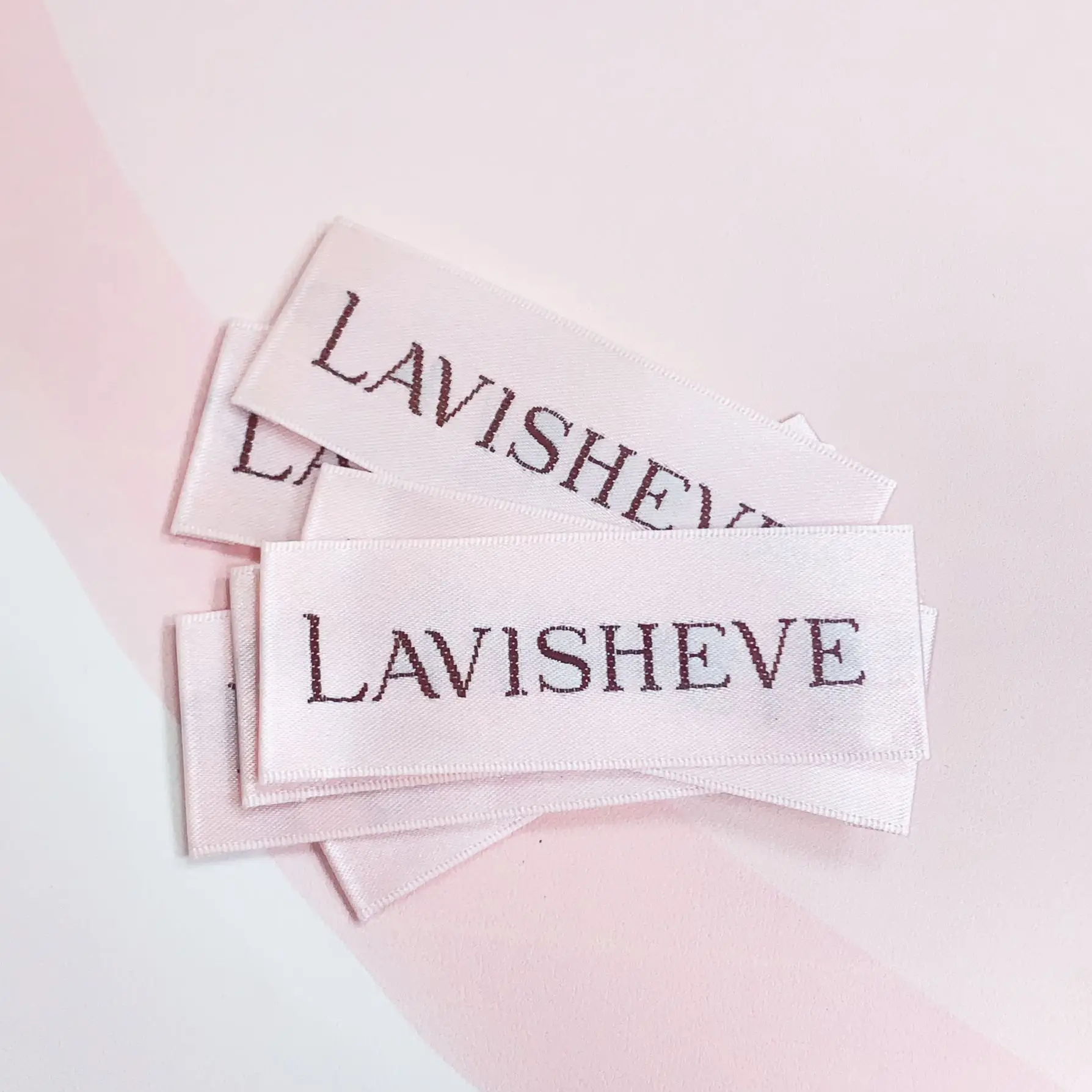 Wholesale Custom Satin Printed Neck Label End Fold Sew-On Trademark Logo Care Labels for Clothing Shoes Bags-Sustainable Feature