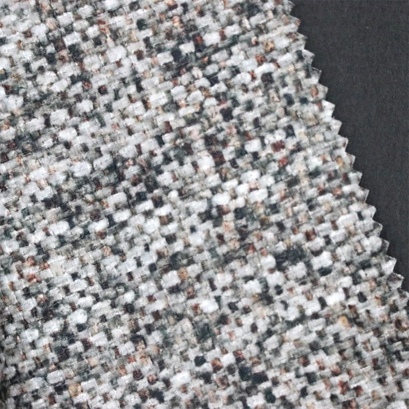 TG5 Custom Design Printed 320GSM 3D Emboss with Non-woven Backing Micro Velour Furniture Fabric for Sofa Cushion