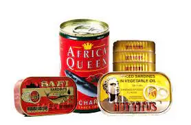 High quality sadine canned sardines fish with pepper for sale from Morocco 24tins/carton