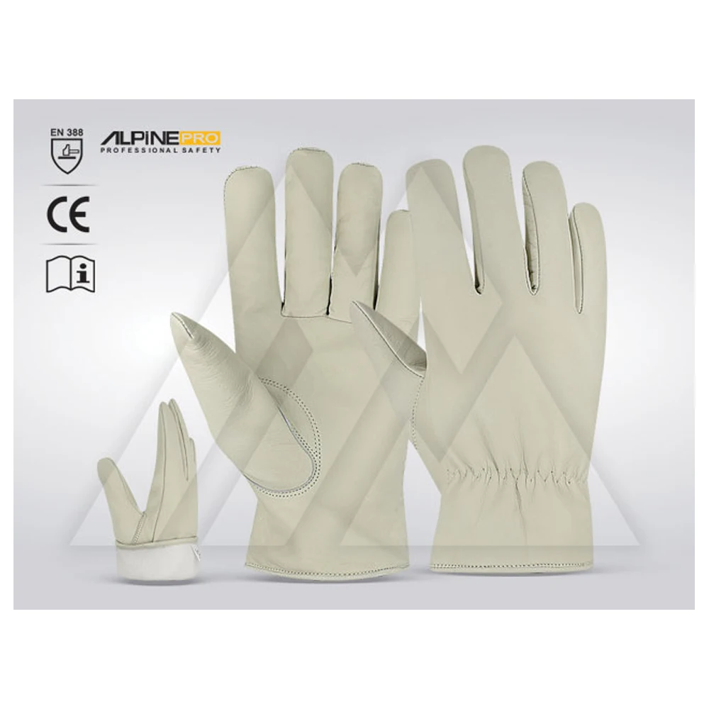 Safety Work Top Price Driver Leather Glove Safe Working Gloves / Safety Driving Warm Gloves / Cow Grain For Adults