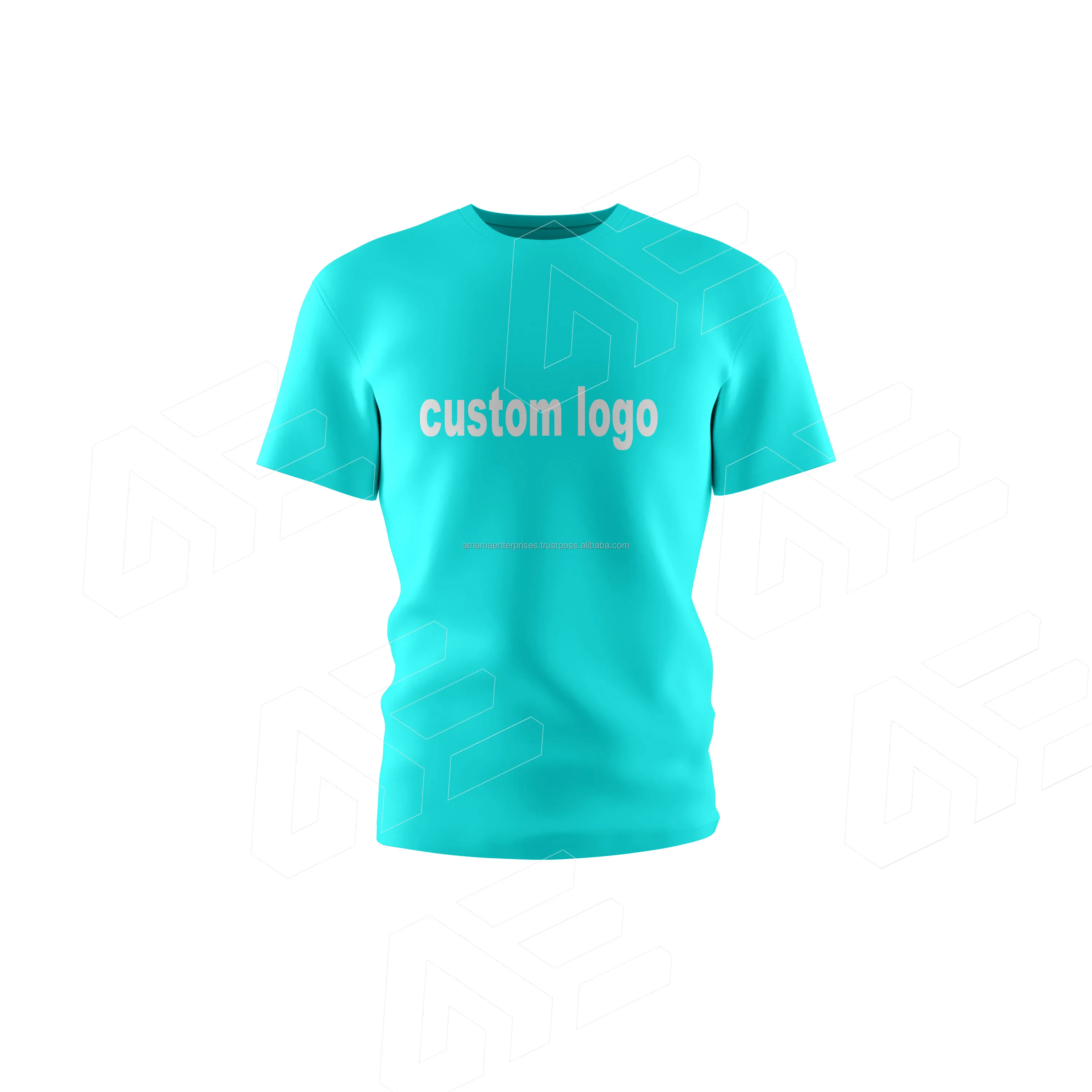 High quality  Men shirts Customised   Logo blended  Men T-shirts O Neck Orange Black Design on minnimum prices microfiber