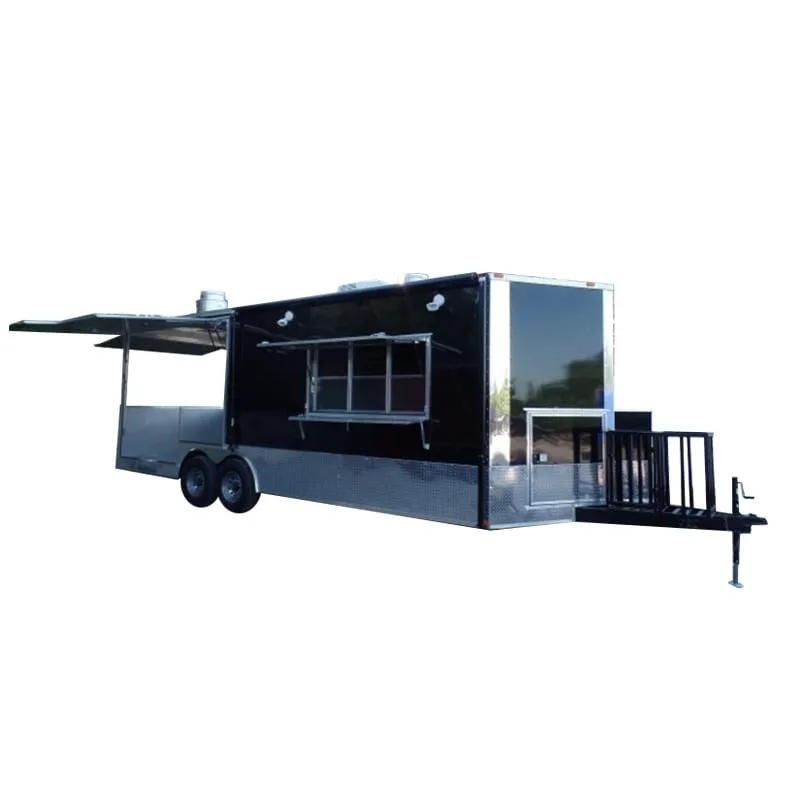 Custom Size Grill Equipment Mobile Kitchen Van Fast Food Trailer Mobile Tacos Truck Coffee Carts Restaurant BBQ Food Truck
