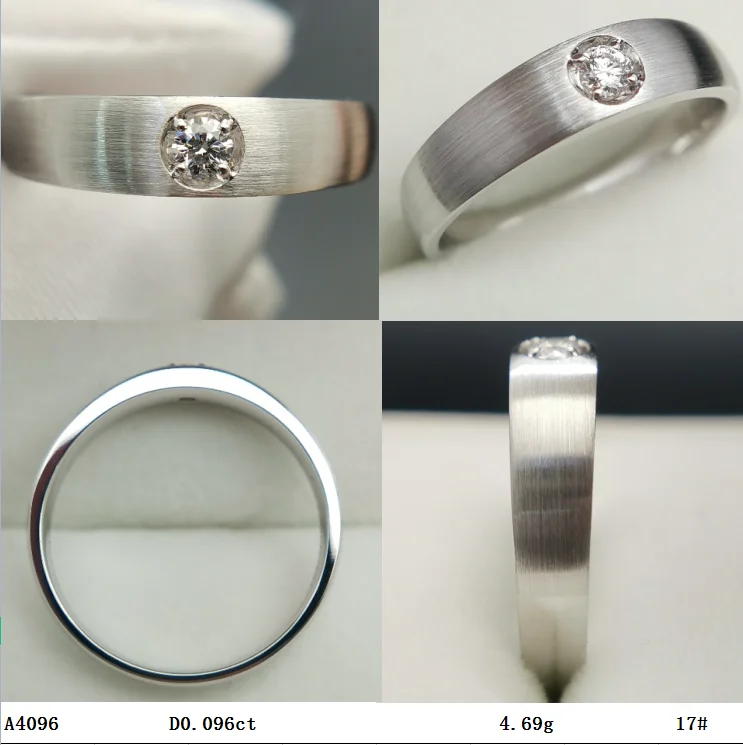 Fine Jewelry Lab Grown Diamond Couple Ring White Gold for Engagement/wedding CLASSIC Unisex Customization IGI 2 Pcs White DEF