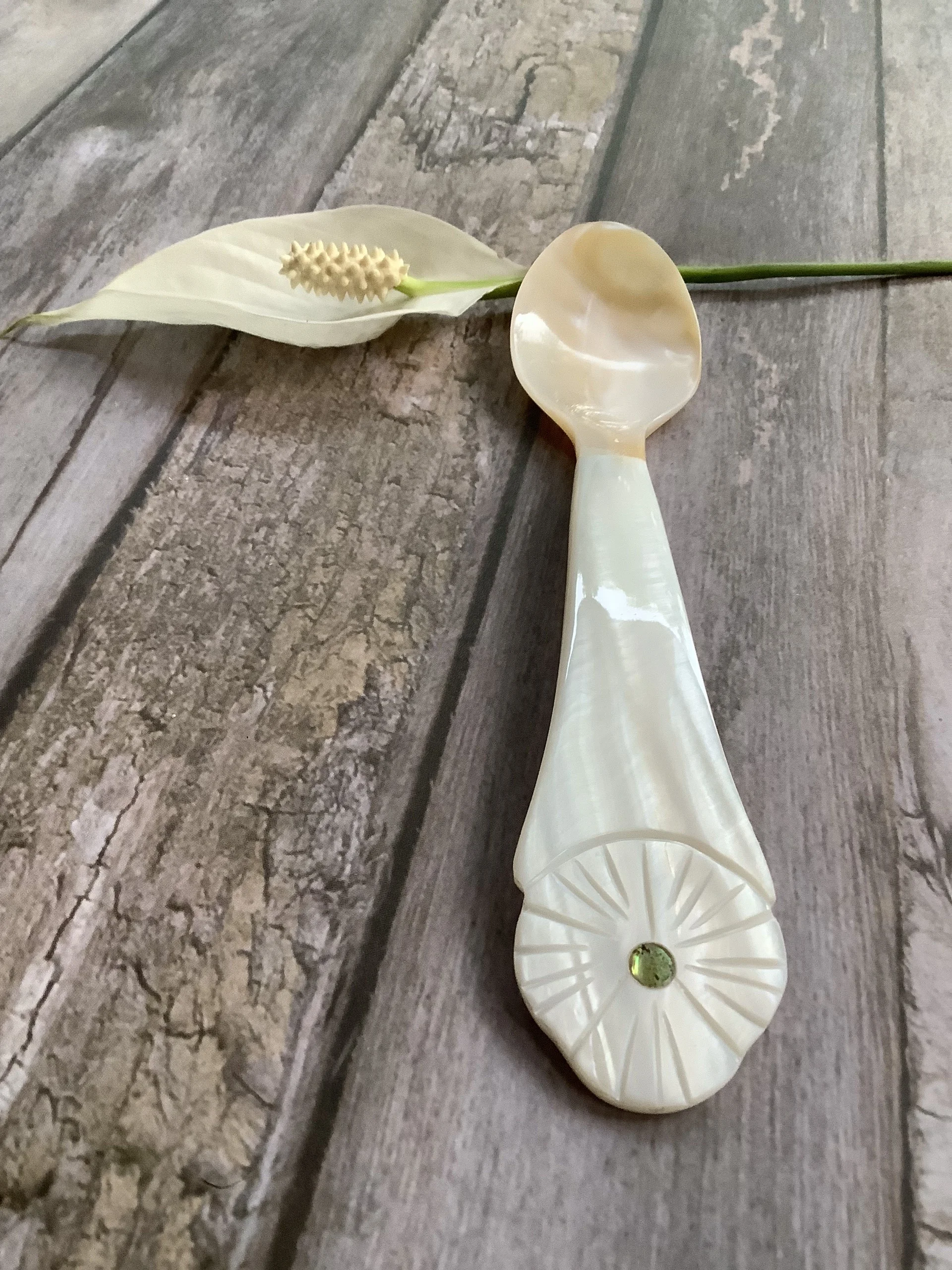 Handmade Serving Spoons Seashell Spoon for Dining Home Decor OEM Design in Vietnam Factory