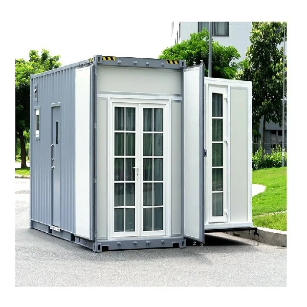 20ft 40ft Luxury Australia 3-in-1 Folding Mobile Home 2 Bedrooms 1 Bathroom Expandable Prefab Steel Container House for Shop Use