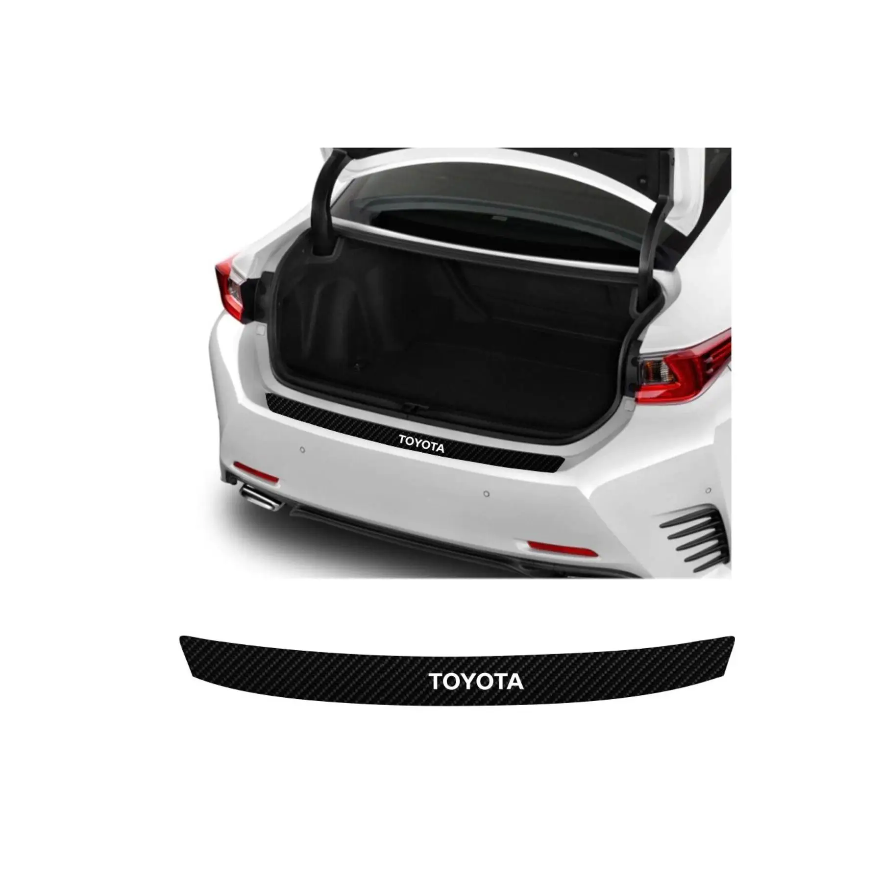 -Compatible Accessory For Toyota Auris Auto Rear Bumper Trunk Protector Sticker 92*7 Cm