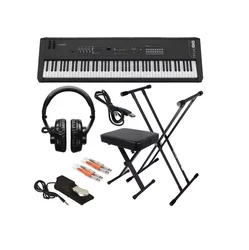 READY TO SHIP  Yama_haS MX88 Music Synthesizer 88-Key Piano Action Black Electronic Keyboard in stock