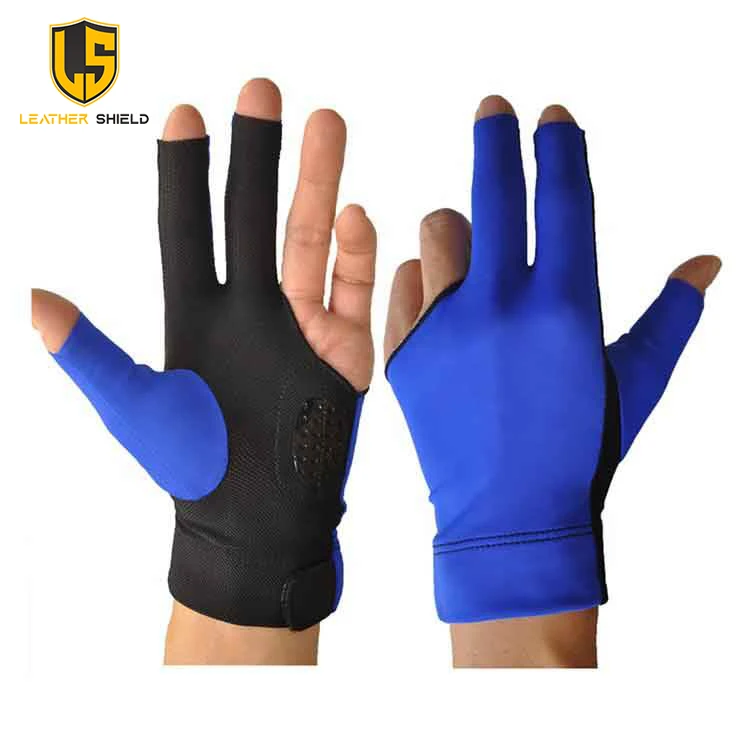 Three Finger Left Elastic Cue Stretchable Hand Protection Pool Shooter Safeguard Training Sport Snooker Billiard Gloves