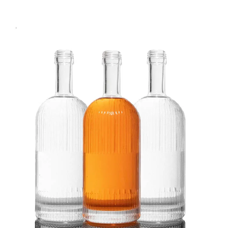 Liquor Wholesale Brandy Whisky High Quality Brewing Distilled Wine Brandy Bottle Liquor Glass Bottle