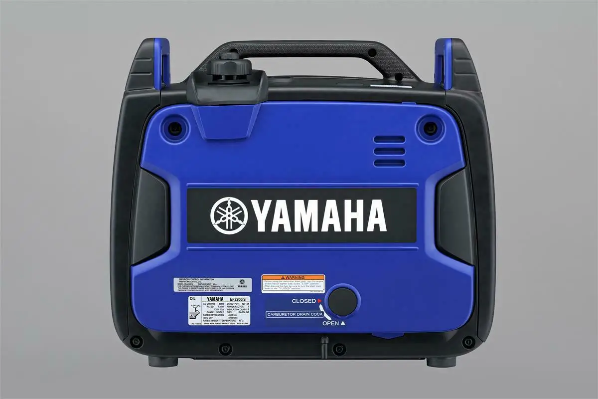 2.2 kv 120v Yamaha ef2200 Inverter Generator 2200 Watts Blue with CO Detector
