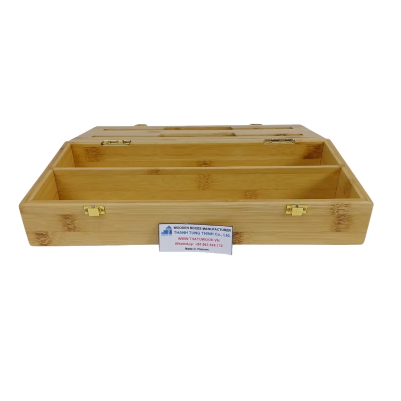 2023 High Quality Bamboo Storage Organizers with best price for cutlery and kitchen tools WhatsApp: +84 961005832