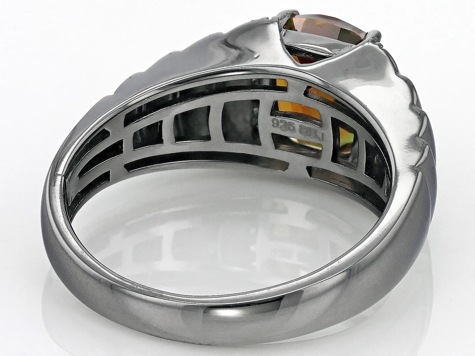 Cosmopolitan Beyond Topaz Men Ring | Black Rhodium Over Sterling Silver | Stylish & Elegant Design | Gemstone Jewelry Wholesale