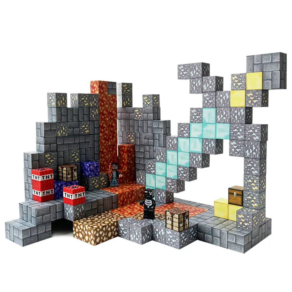 150pcs Build Cubes Magnetic Blocks  Magnet World Magnetic Building STEM Toys for Boys  Girl Kids Toddler Toys for 3+ Years Old