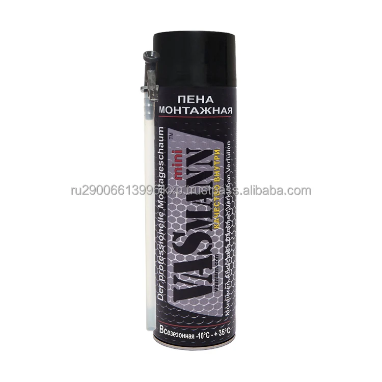 Polyurethane foam adapter VASmann mini all-season - 10 to +35C  window and glass systems door blocks heat and sound insulating