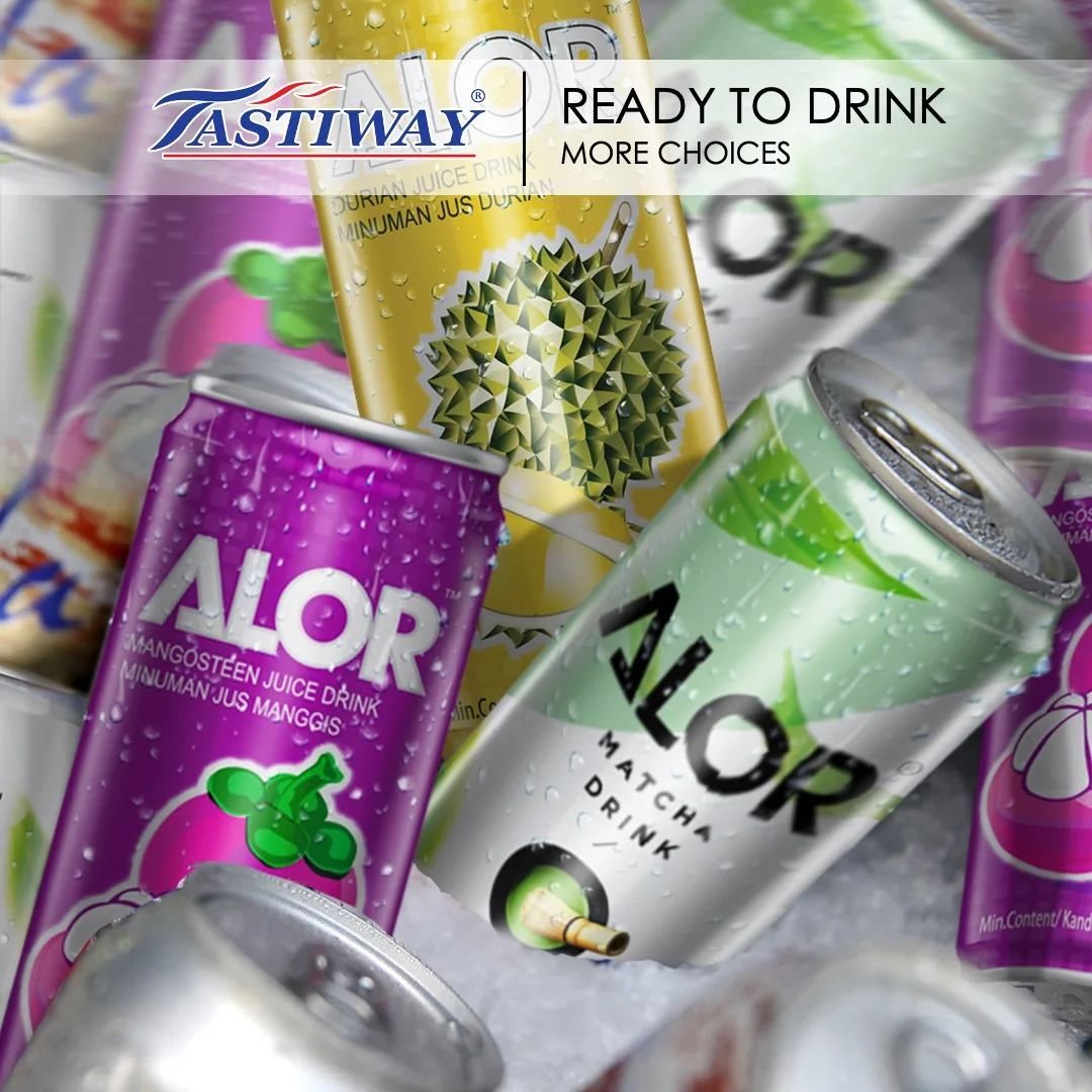 Supplier Malaysia Wholesales Top Selling Coffee House Matcha Latte Premium Grade Can Package 0.24kg Greenish Color Juice