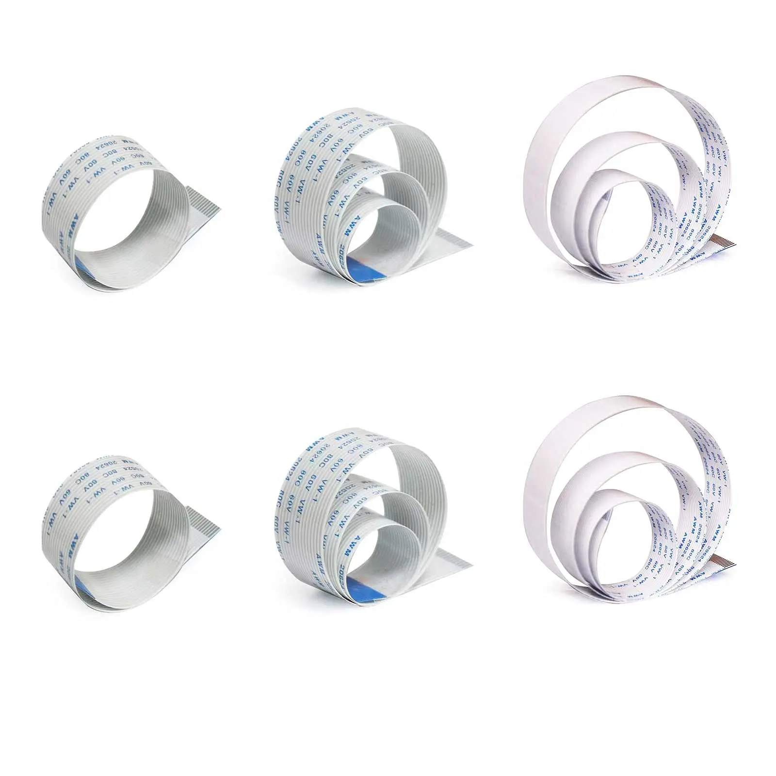 Custom Factory Manufacture Ribbon Flex 2896 30v Vw 1 Ffc Cable 1mm Awm 20624 80c 60v Vw-1