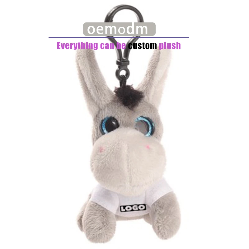 OEM Cartoon Soft Plushie Cute Plush Keychain Animal for Delightful Mascot Pendant 1pc/pp Bag Plush Toy
