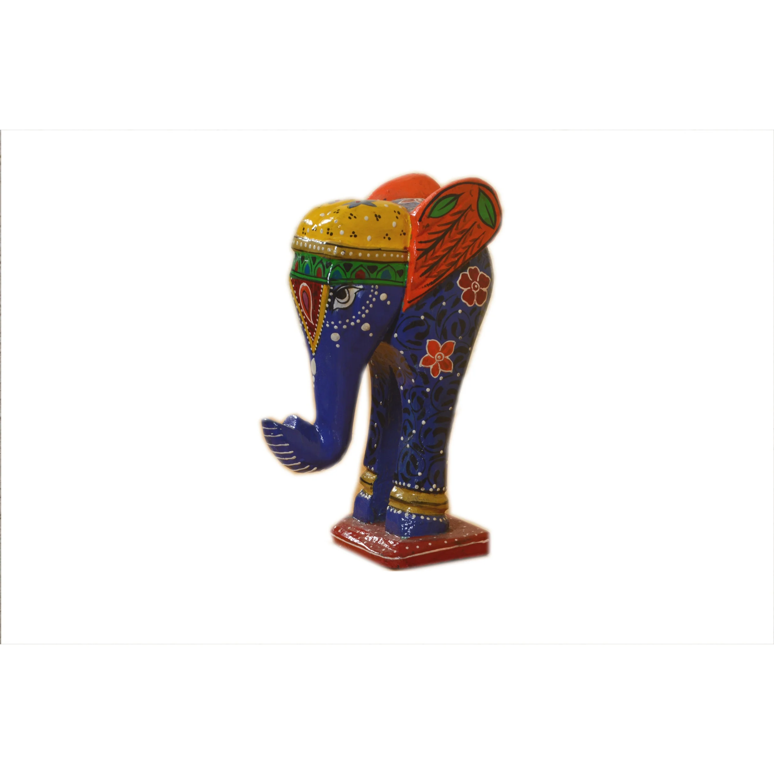 Разноцветный деревянный слон ручной росписью в стиле АР-деко креативный и современный новый Настольный Декор для дома офиса