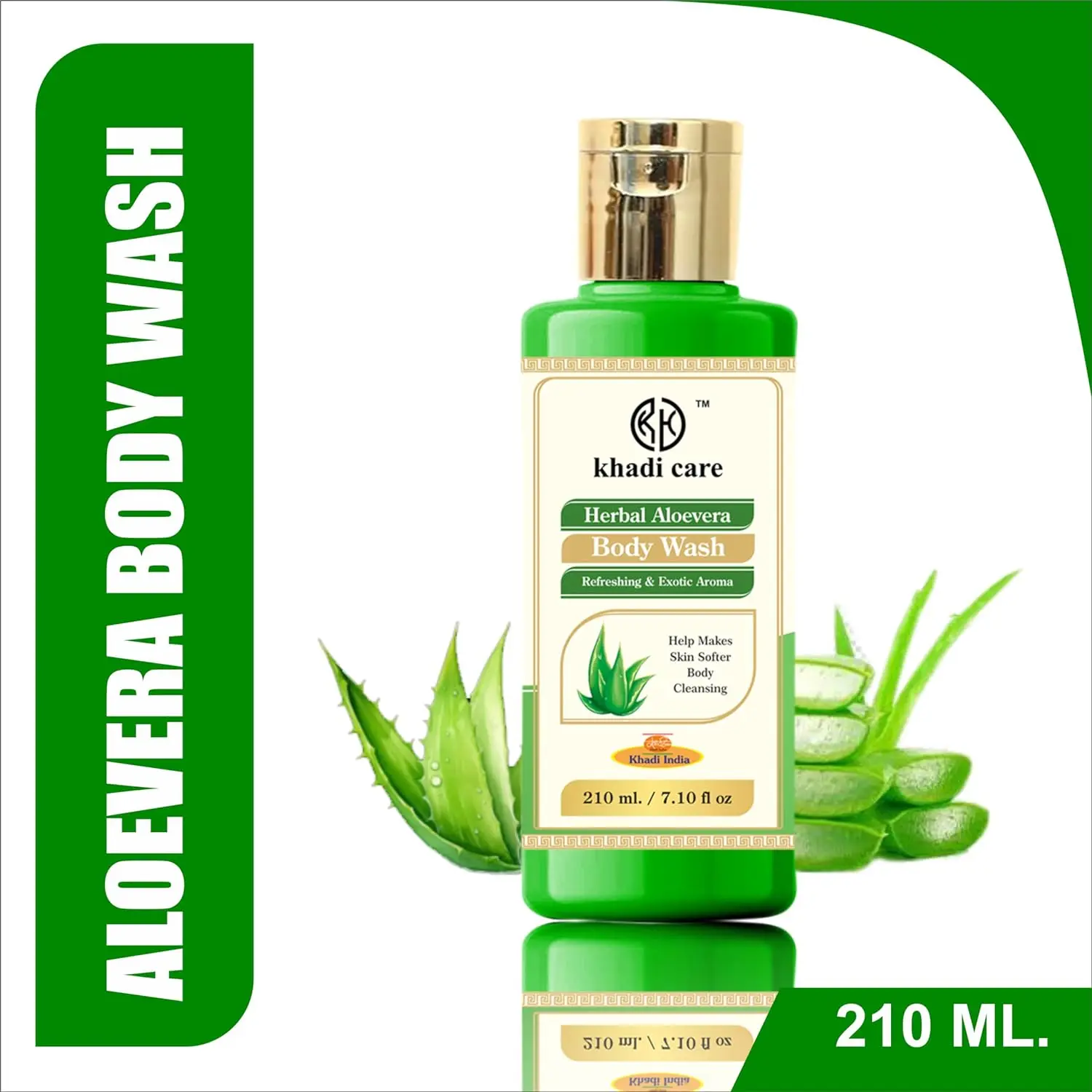 Herbal Aloevera Body Wash - 210ml  Healthy Skin Body Care Customizable and Private Labeling by Vanity Vision