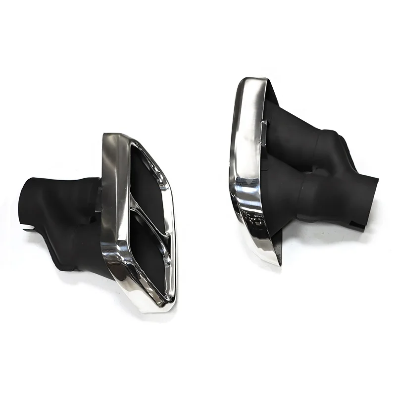 SYPES Factory wholesale silver square muffler tip for 2012-2017 Land Rover svr exhaust pipe modification svr bumper diffuser