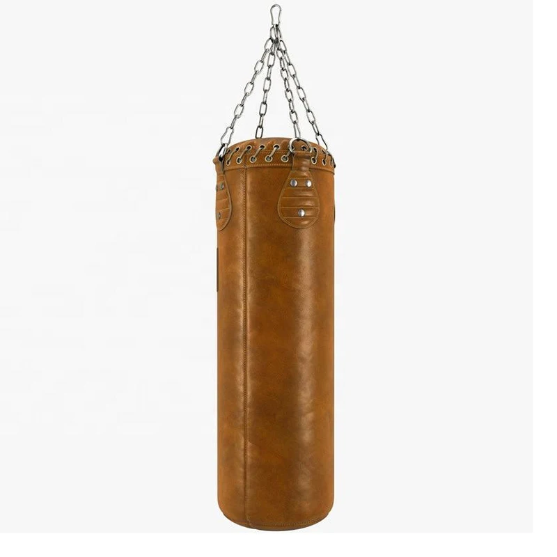 OEM Service Punching training sand filled boxing punching bag Customized leather Heavy Boxing Punching Bag