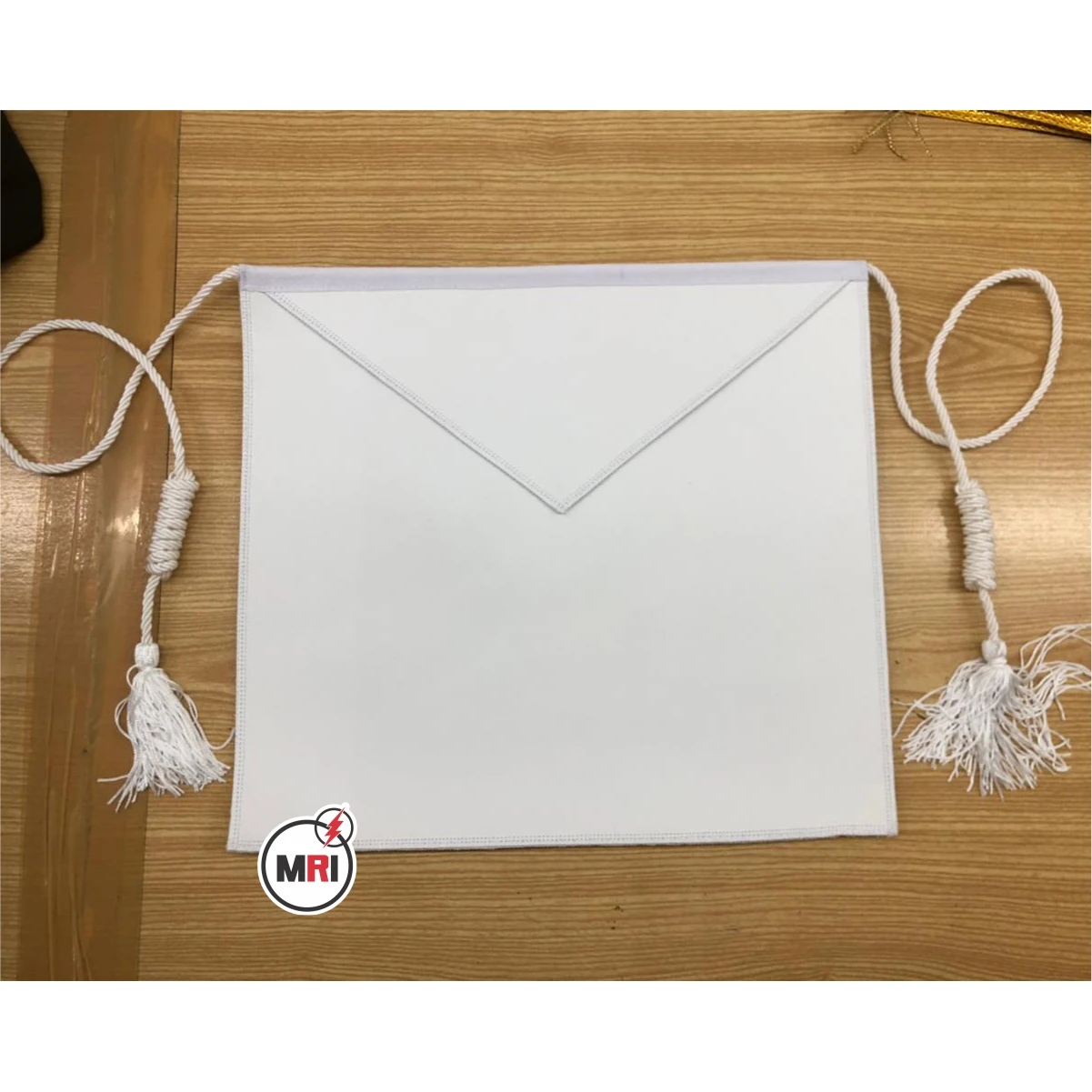 Masonic Regalia Plain White Apron Masonic MM PM Customized Plain or Embroidered Custom Ribbon or Chalar masonic Apron  for men