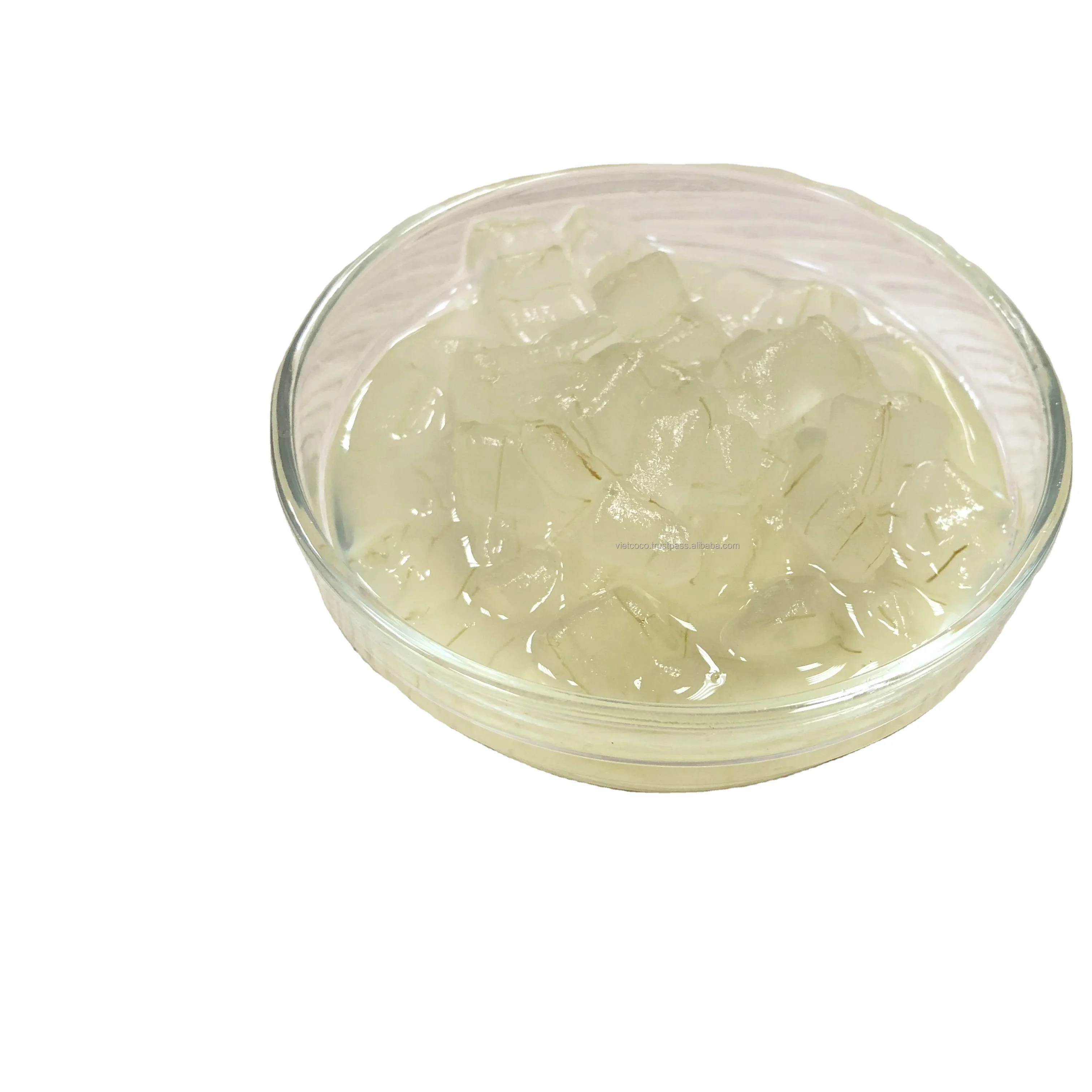 Cube Aloe Vera Jelly Gel Soft Drinks fruit In Natural Syrup Cup Drink Beverage Coffee Topping Bubble Milk Tea Natural Flavor