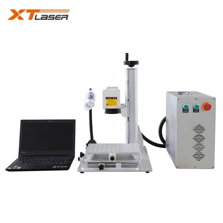 30W deep engraving mopa color metal steel 3d laser marking machine with 3-year warranty