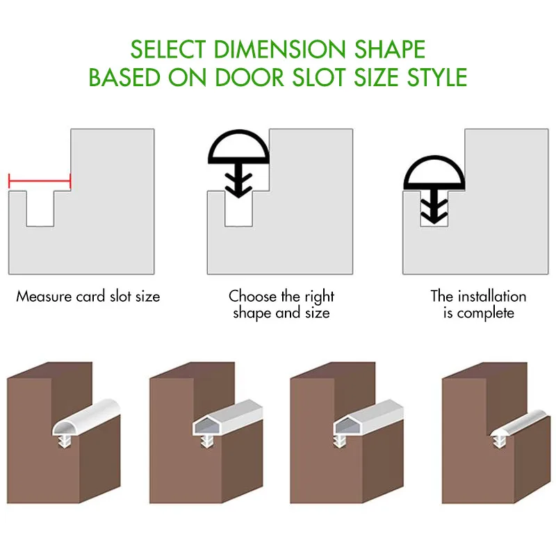 Wooden door and window t slot strip seal waterproof soundproof TPE PVC weather stripping