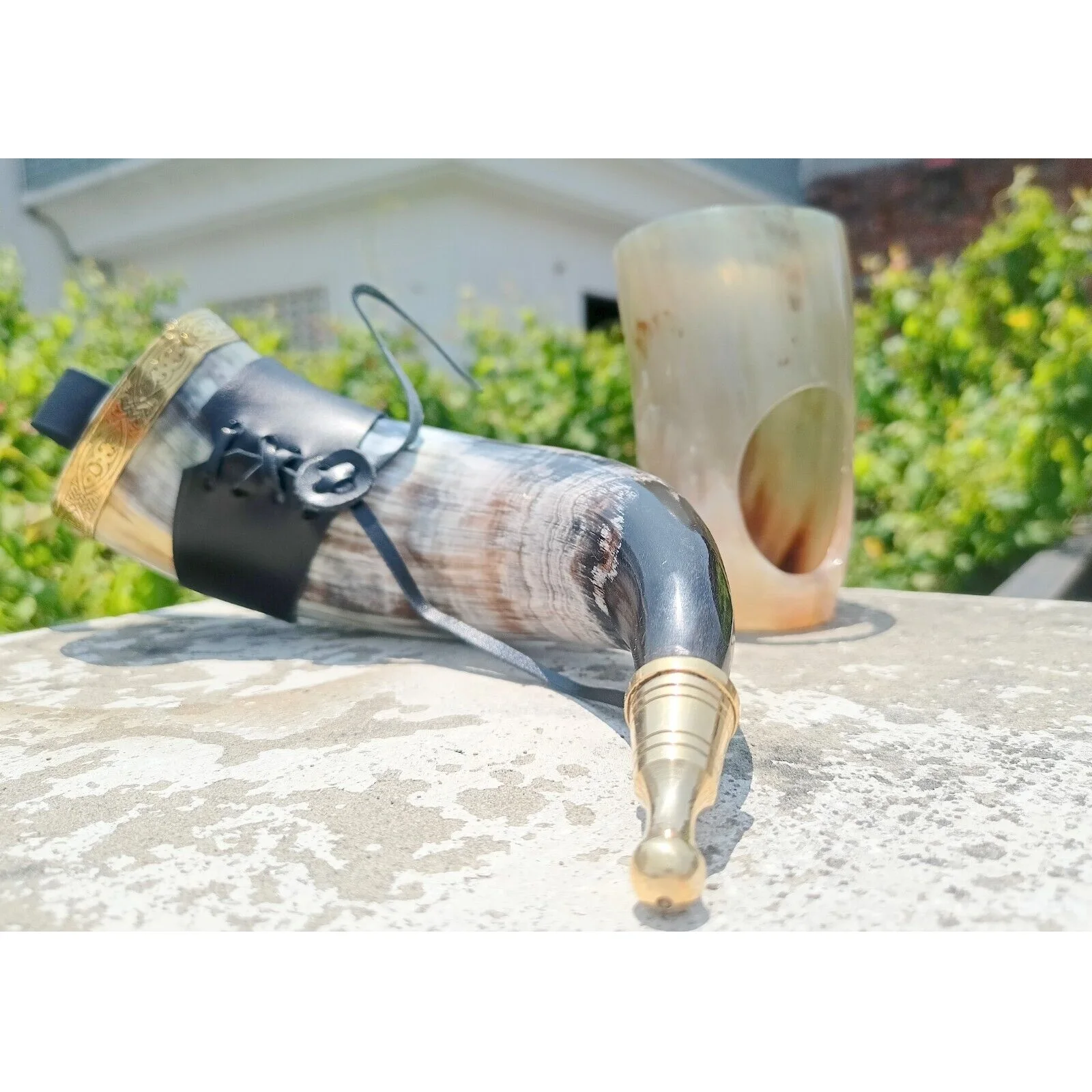 Top Quality Indian Manufacturer of Natural Buffalo Drinking Horn Viking Drinking Horn Carved Antique Viking Drinking cow horn