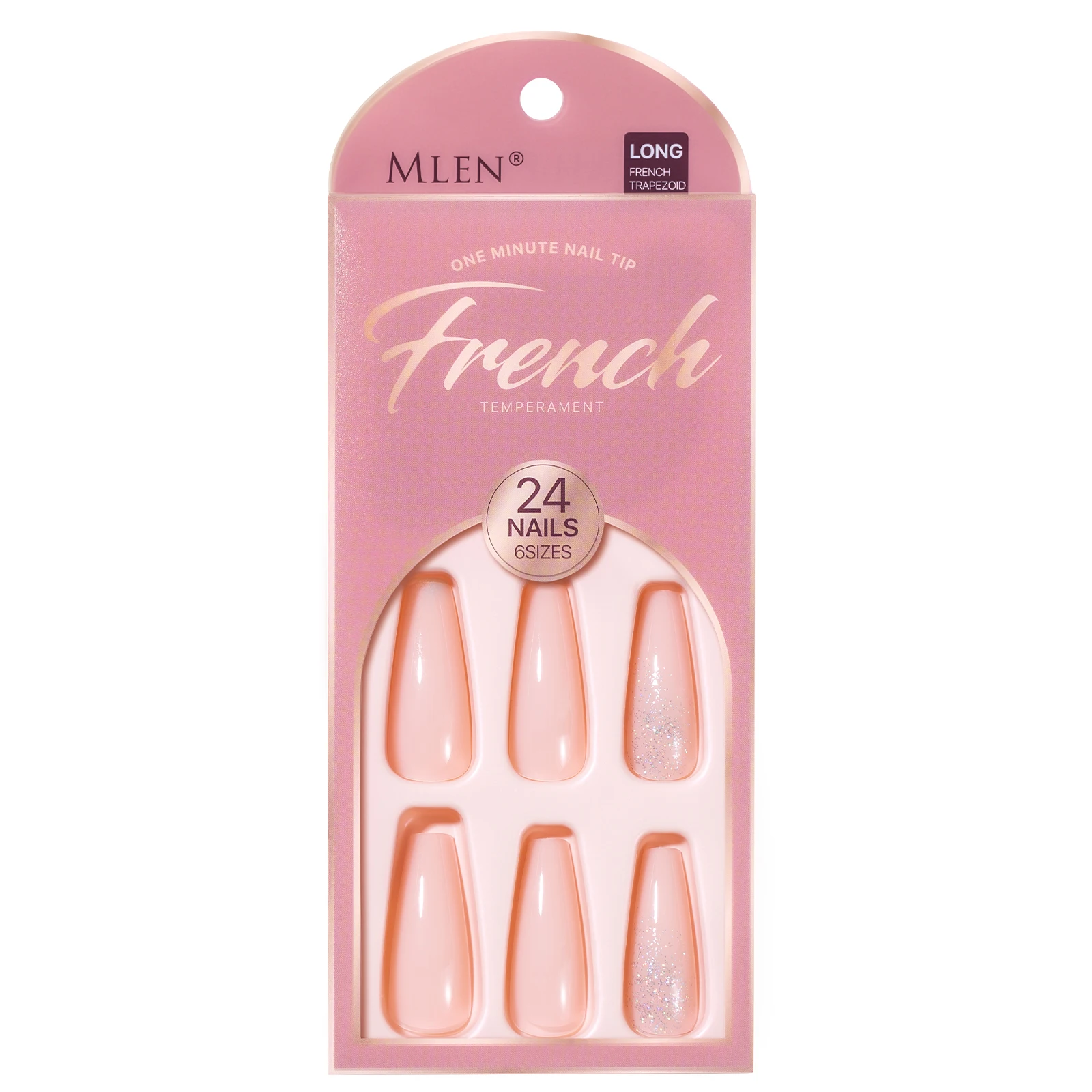 2022 hot sale wholesale high quality press on nails long coffin false nail 24pcs design