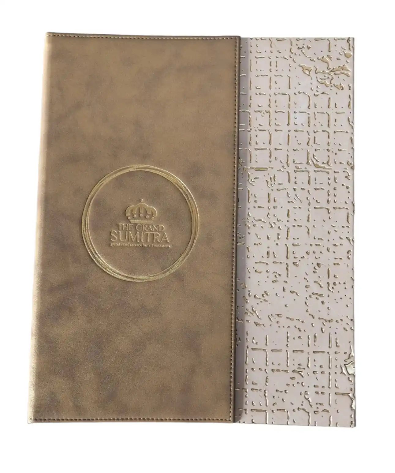 Custom A4 Leather Menu Covers for Restaurants Coffee Shops Hotels Bars Durable Wood Menu Folder with Personalized Logo