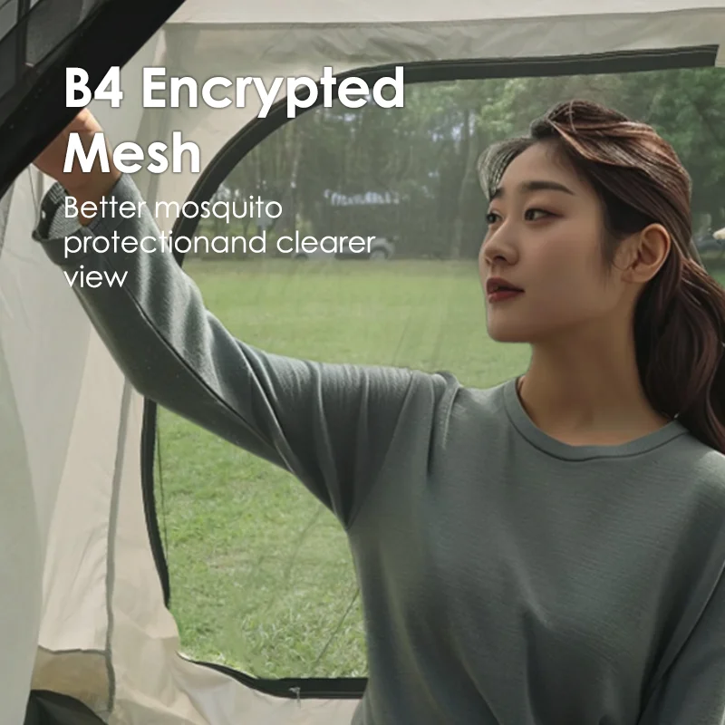 Outdoor Solar Automatic Inflatable Tent Road Trip 3-4 People Space Power Generation Park Camping Tent