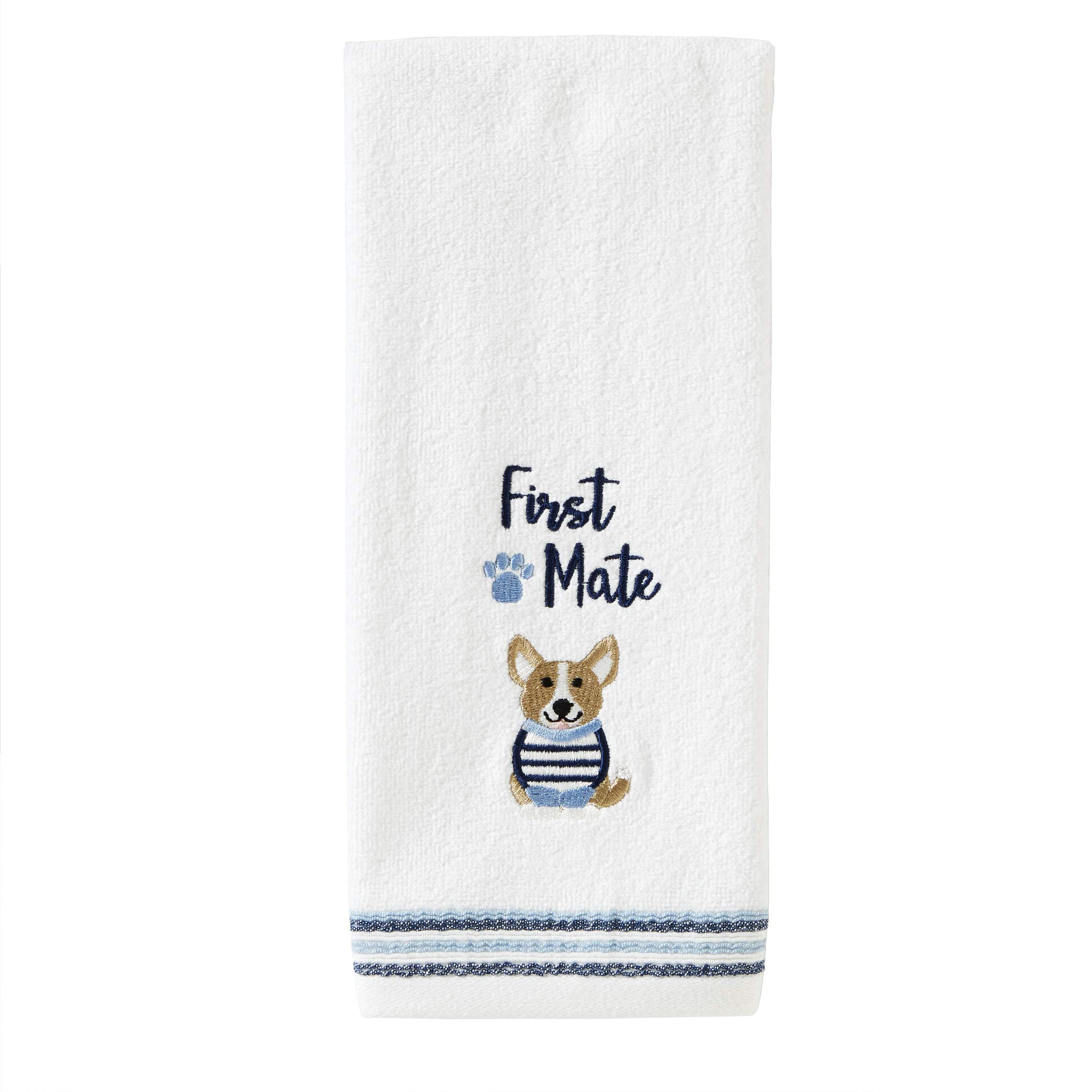 Blue Bath Hand Set of 6 100% Cotton Bathroom Hand 24x48 Inch Ultra Soft Spa Hand OEM ODM style customization logo