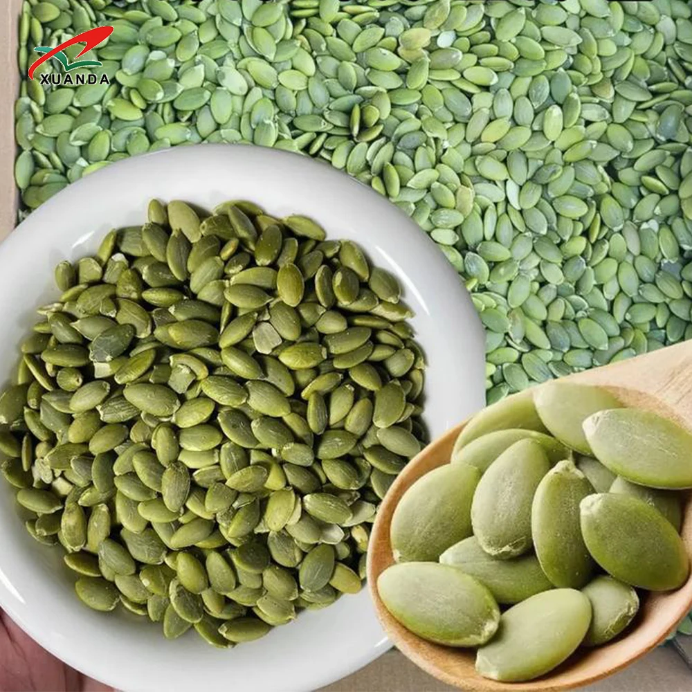 Low price Shine Skin Green Pumpkin Seed Kernels Low Price Chinese Factory Direct Raw Dried Food Snack Edible Ingredients