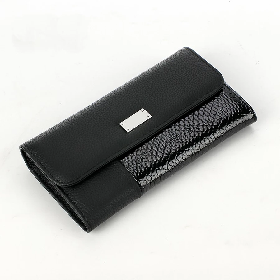 High Quality Genuine Leather Large Capacity Clutch Phone Cases Long Wallet Custom Ladies Leather Wallet Women