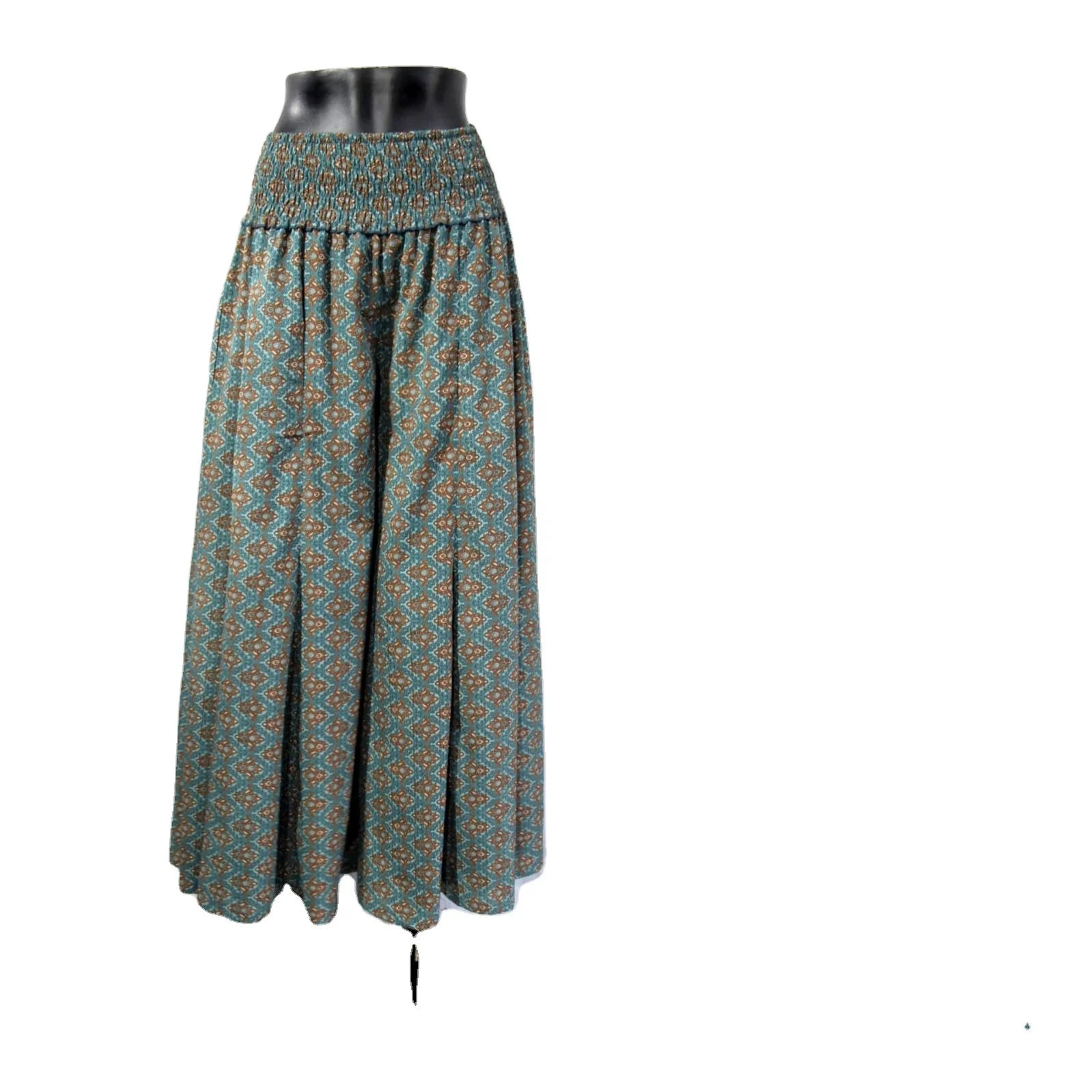 New Fashion Women Cotton Elegant Skirt Boho Europe And America Maxi Skirt Big Hem Hot Sell Dress Long Skirt