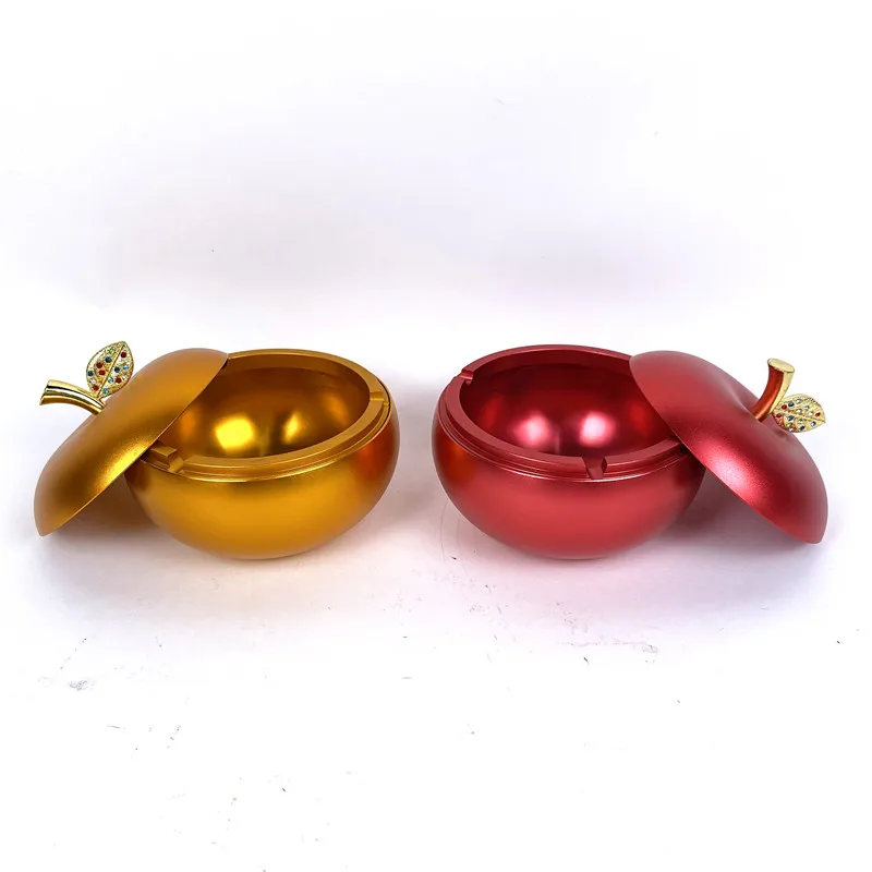 GOURMAID  Windproof Aluminum Yellow Ashtray Cigar Ashtray