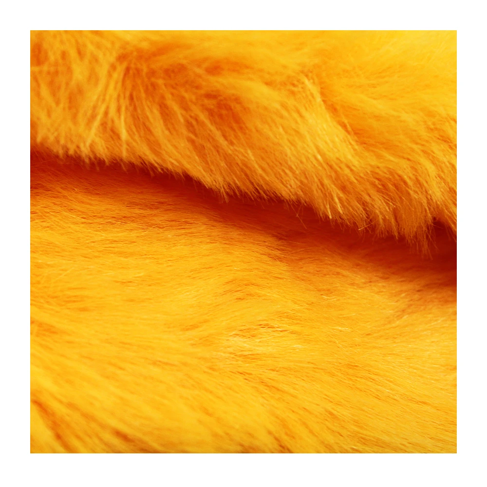 Bright Color 100% Acrylic Long Pile Faux Fur Fabric Customized Toy Acrylic Material for Clothes Collar Bag Shoes